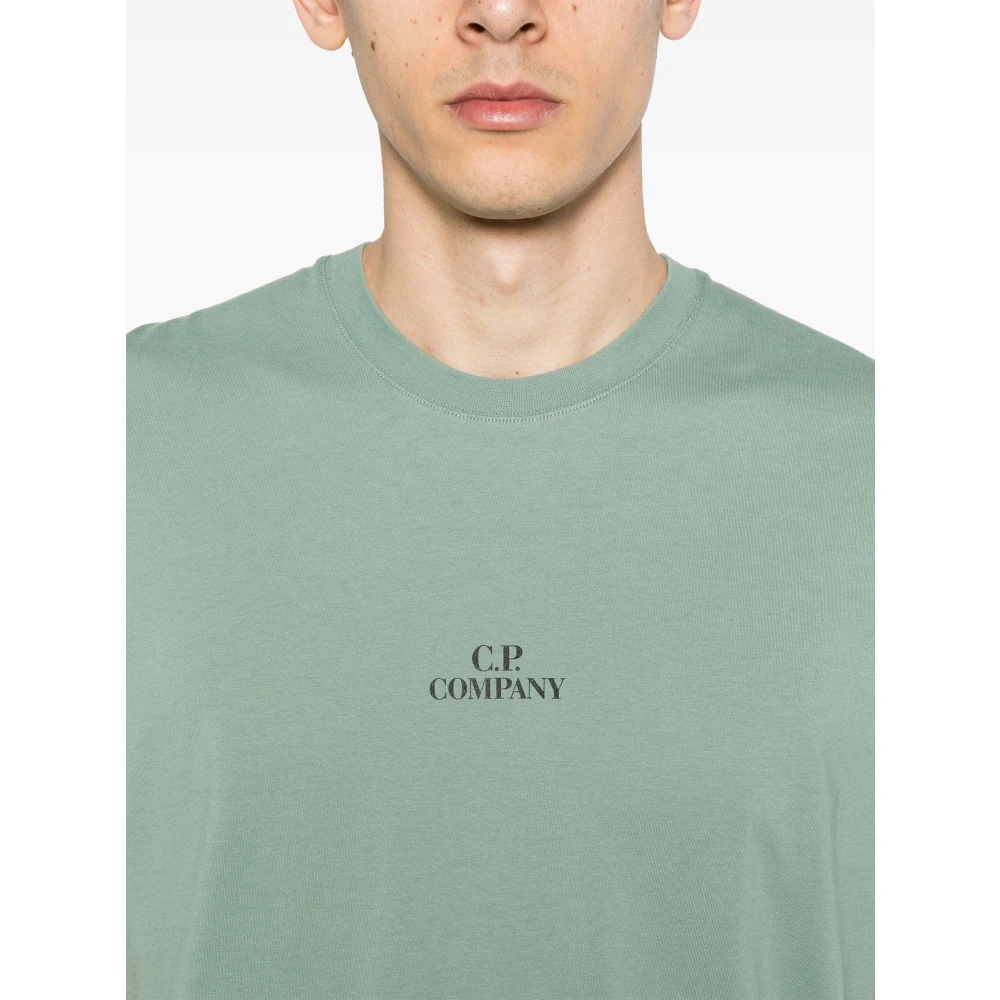 C.P. Company Grafisch T-shirt in Groen Green Heren