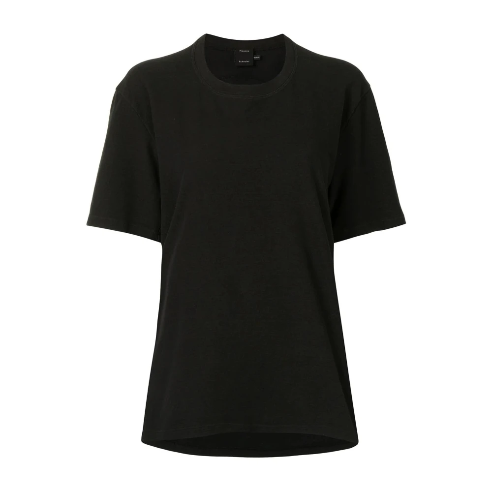 Proenza Schouler Zwart Casual Katoenen T-Shirt Black Dames