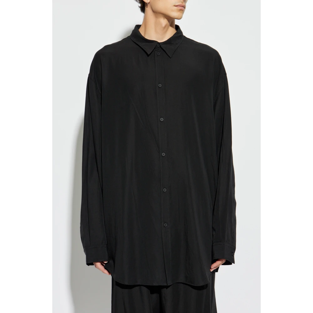 Balenciaga Loszittend overhemd Black Unisex