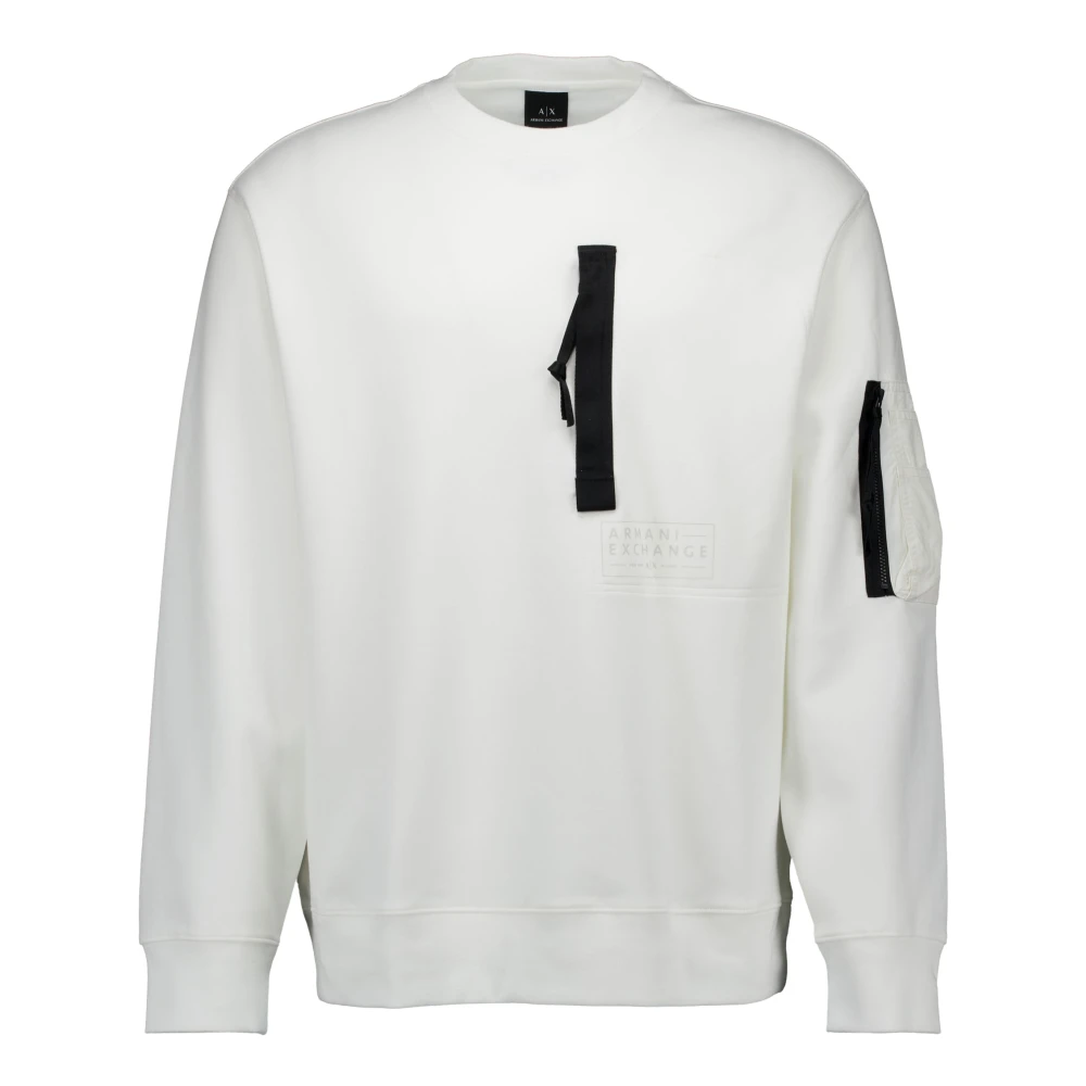 Armani Exchange 3Dzmjj Zjxlz Trui White Heren