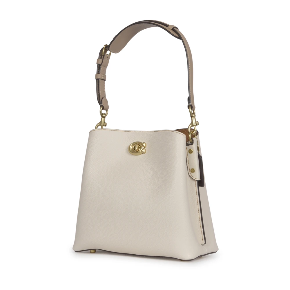 Coach Willow Bucket Tas Wit Beige Dames