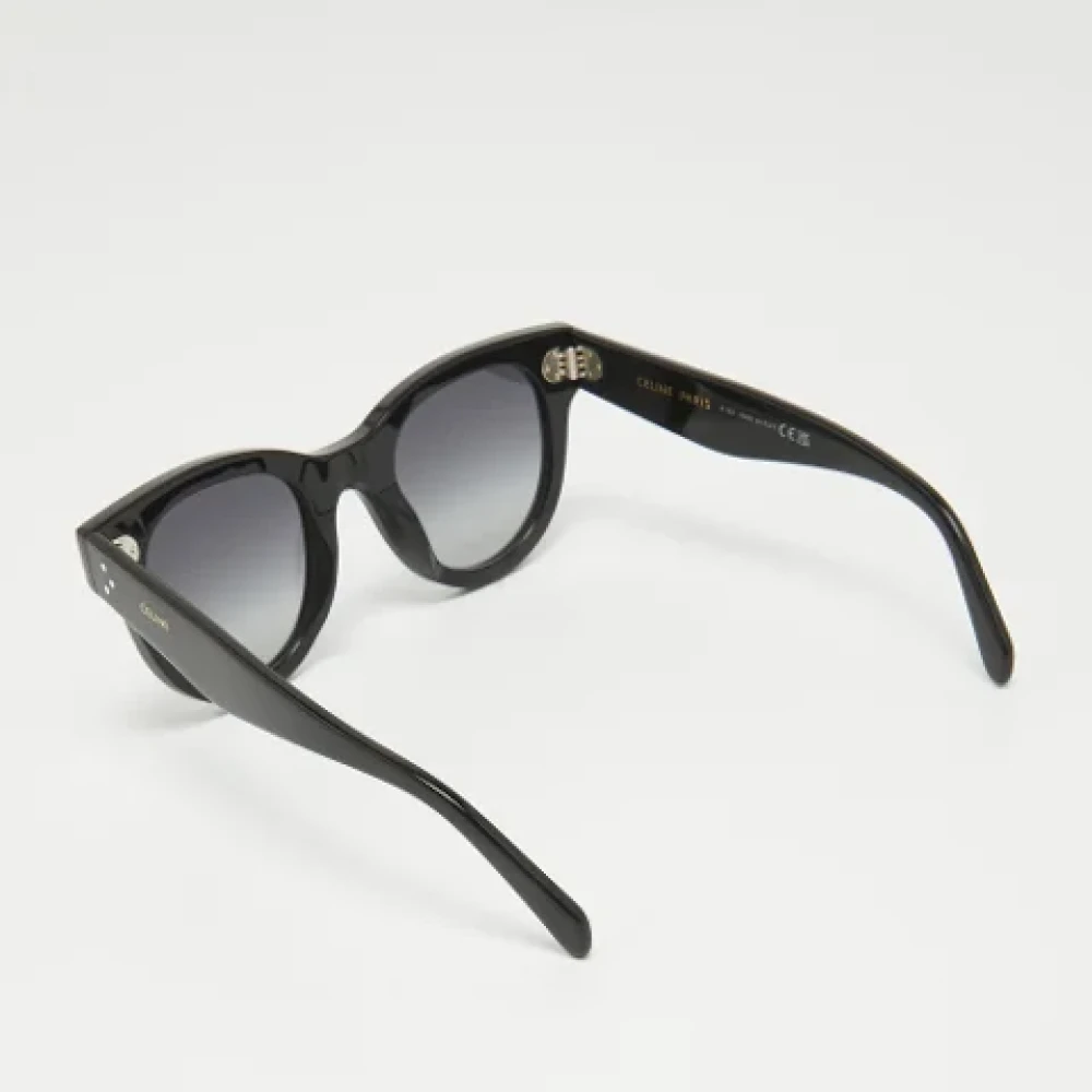 Celine Vintage Pre-owned Acetate sunglasses Black Dames