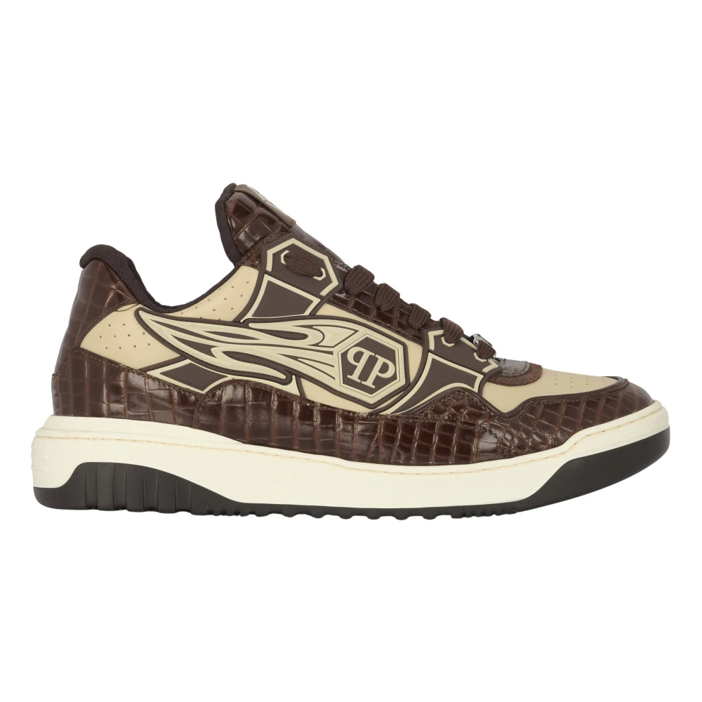 Philipp Plein Low-Top Sneakers Moon Walker Heren Schoenen Bruin