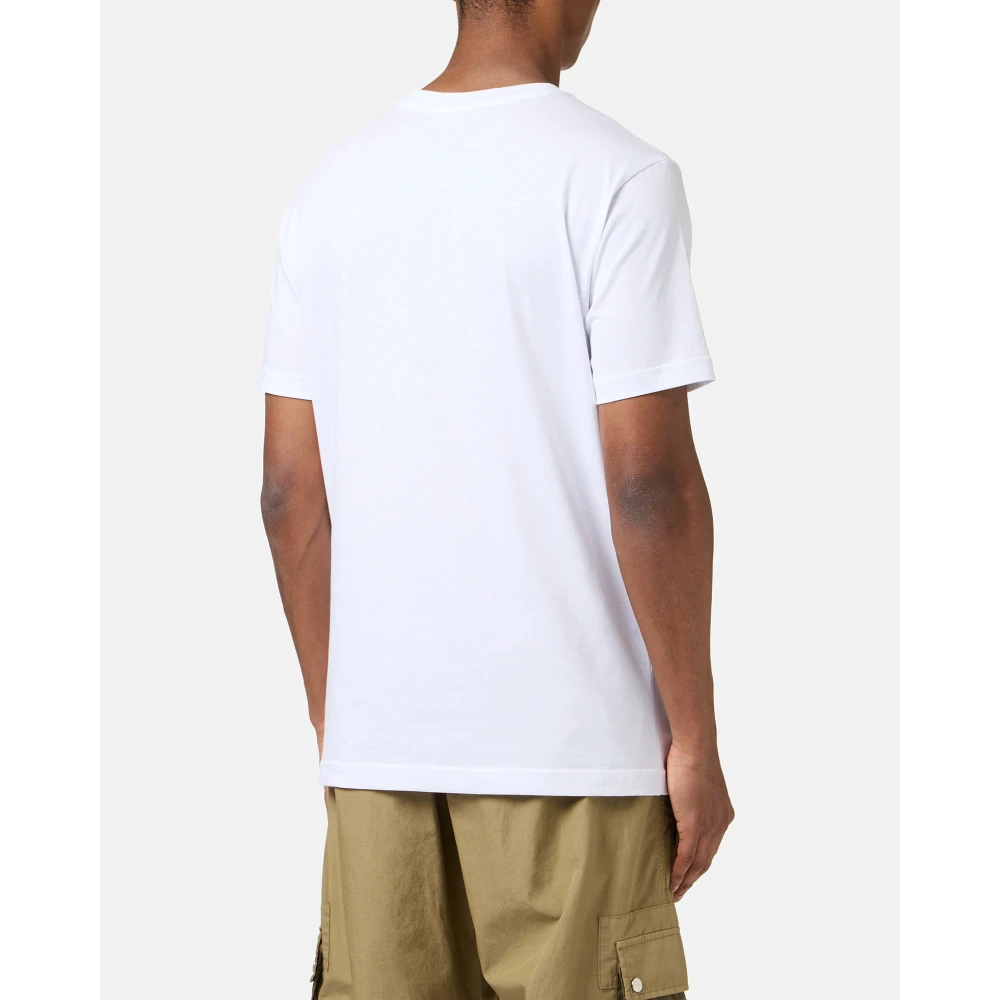 Iceberg Wit slim fit katoenen T-shirt met beerprint White Heren