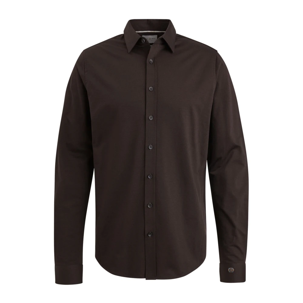 Cast Iron Twill Jersey 2 Tone Overhemd Brown Heren