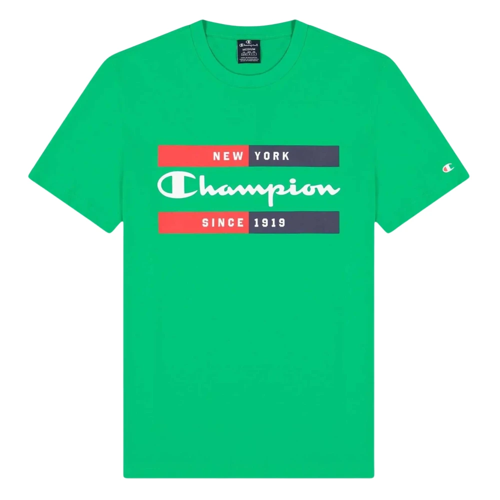 Champion Crewneck T-Shirt Green Heren