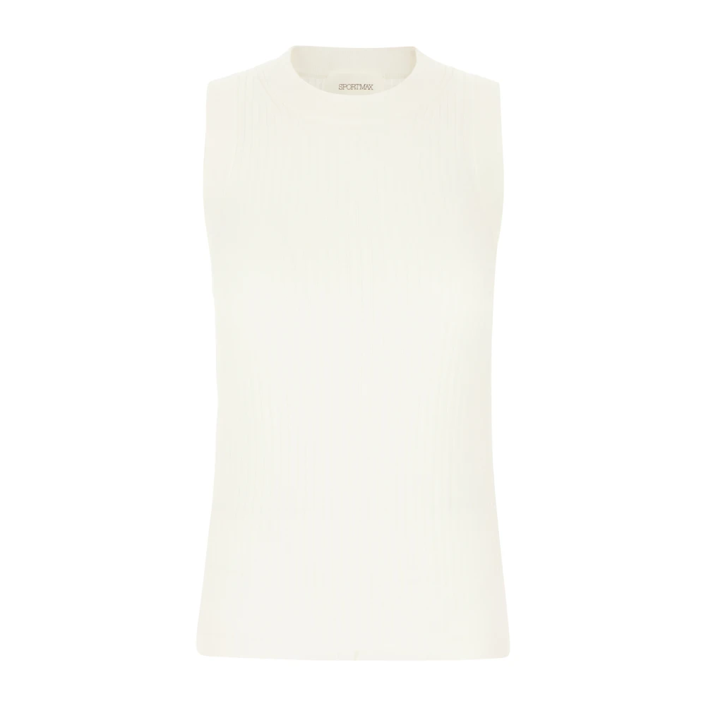 SPORTMAX Sleeveless Tops White Dames