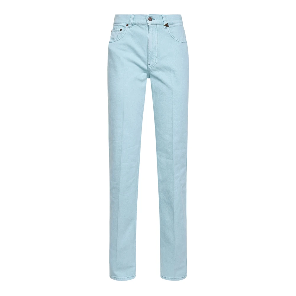 Chloé Women's Blue Straight Fit Jeans, W28, Straight Jeans In Denim