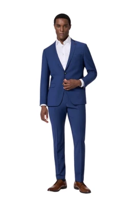 Stretch Wool Blend 2-Button Kostym