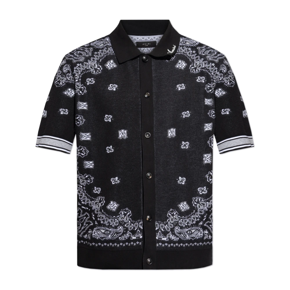 Amiri Katoenen shirt met print Black Heren