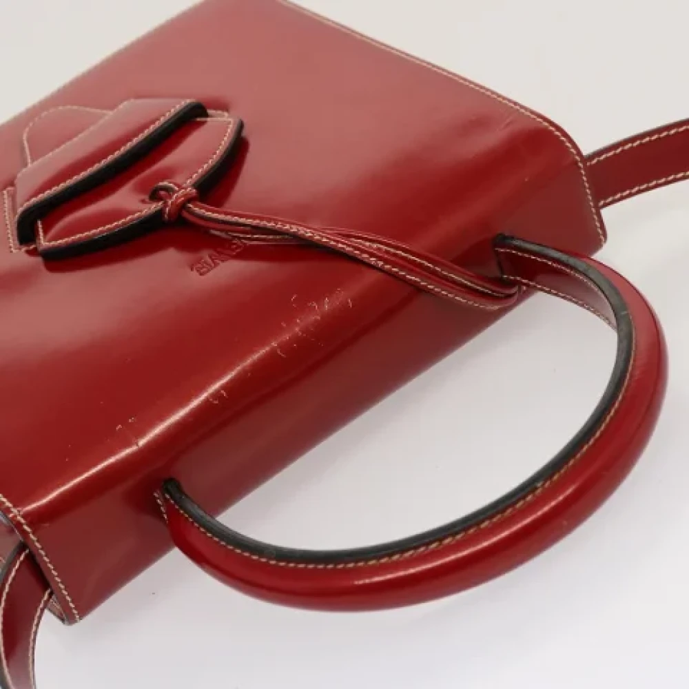 Loewe Pre-owned Leather handbags Red Dames