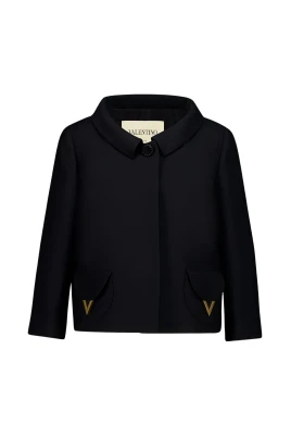 Crepe Couture Solid Jacket