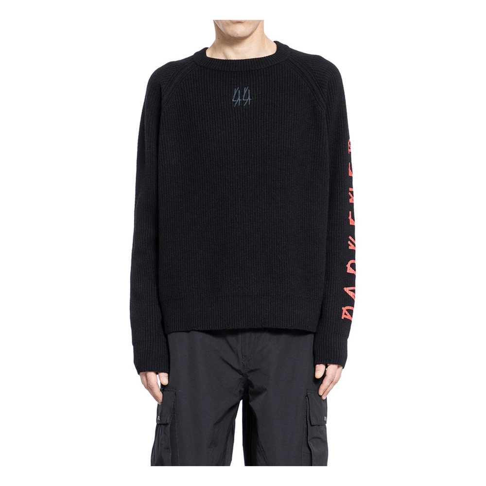 44 Label Group Trui met ronde hals Black Heren