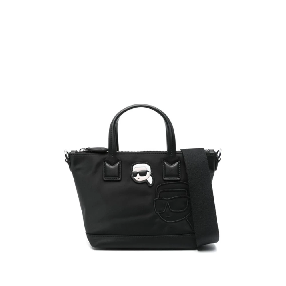 Karl Lagerfeld kleine Ikon tote tas Black Dames