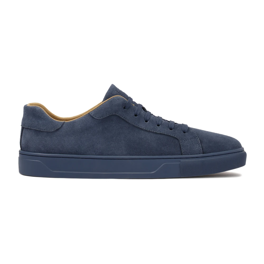Kazar Blauwe suède sneakers voor heren Heren Schoenen