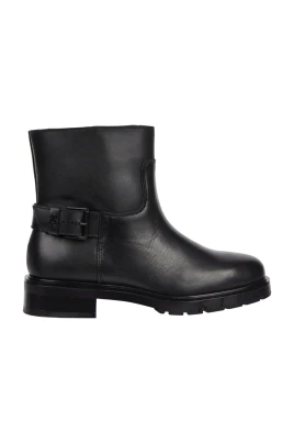 Svarta Biker Ankelboots