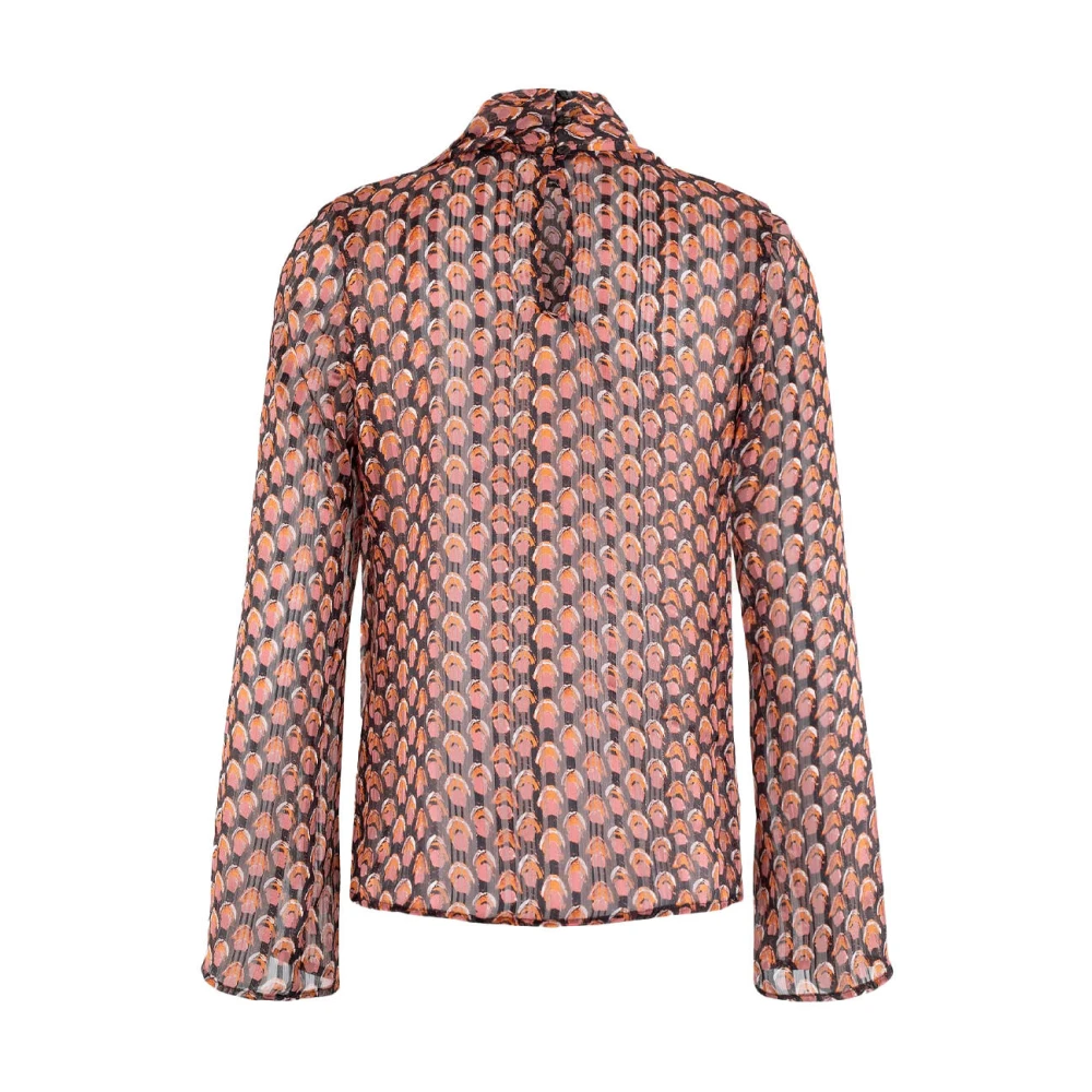 Anna Van Toor Lange mouw top in stijlvol ontwerp Multicolor Dames