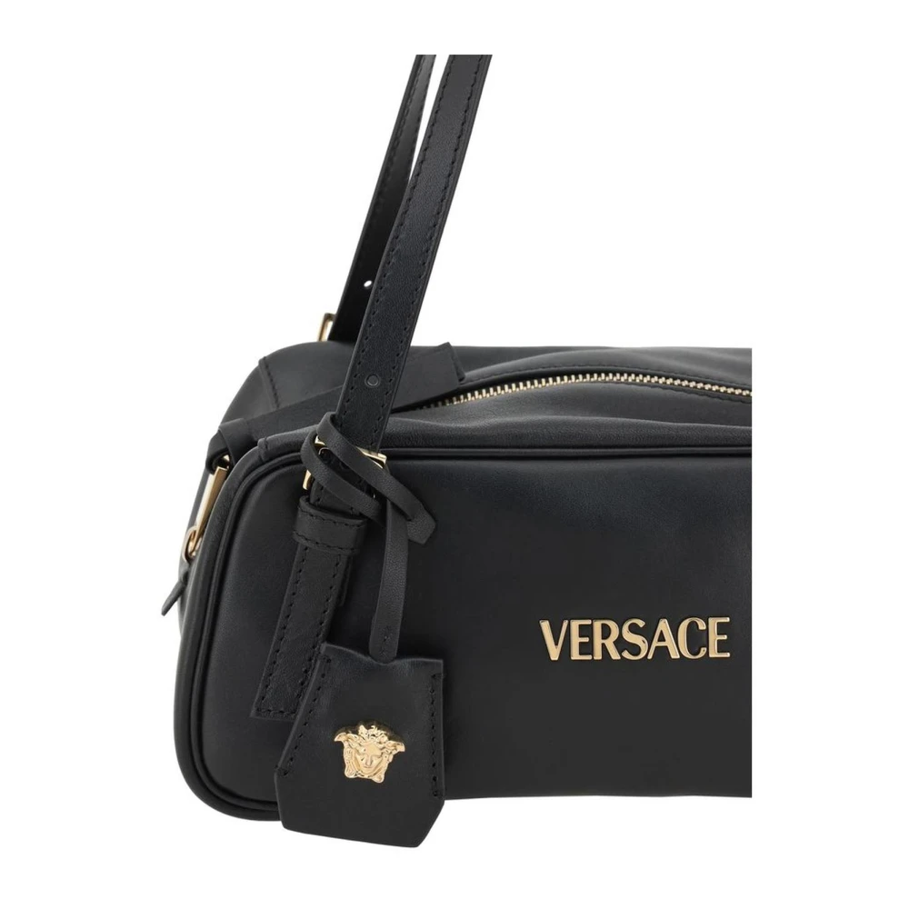 Versace Schoudertas met Medusa Logo Bedel Black Dames