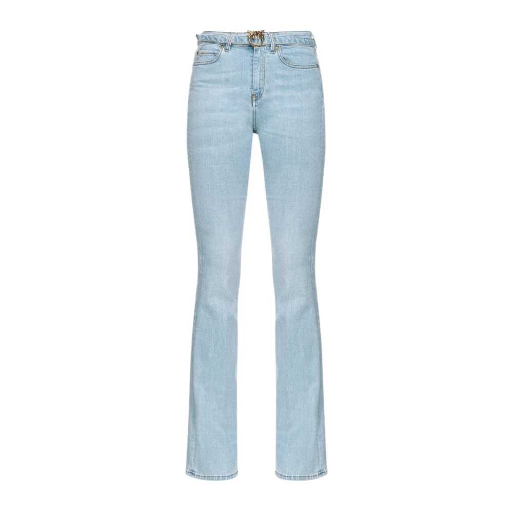 Pinko Women's Blue Flare Jeans, W29, Flora Flare Jeans