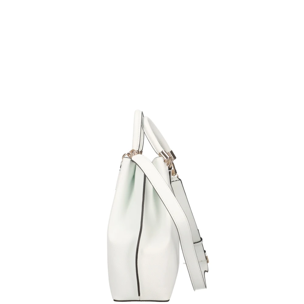 Guess Stijlvolle witte damestas met gouden details White Dames