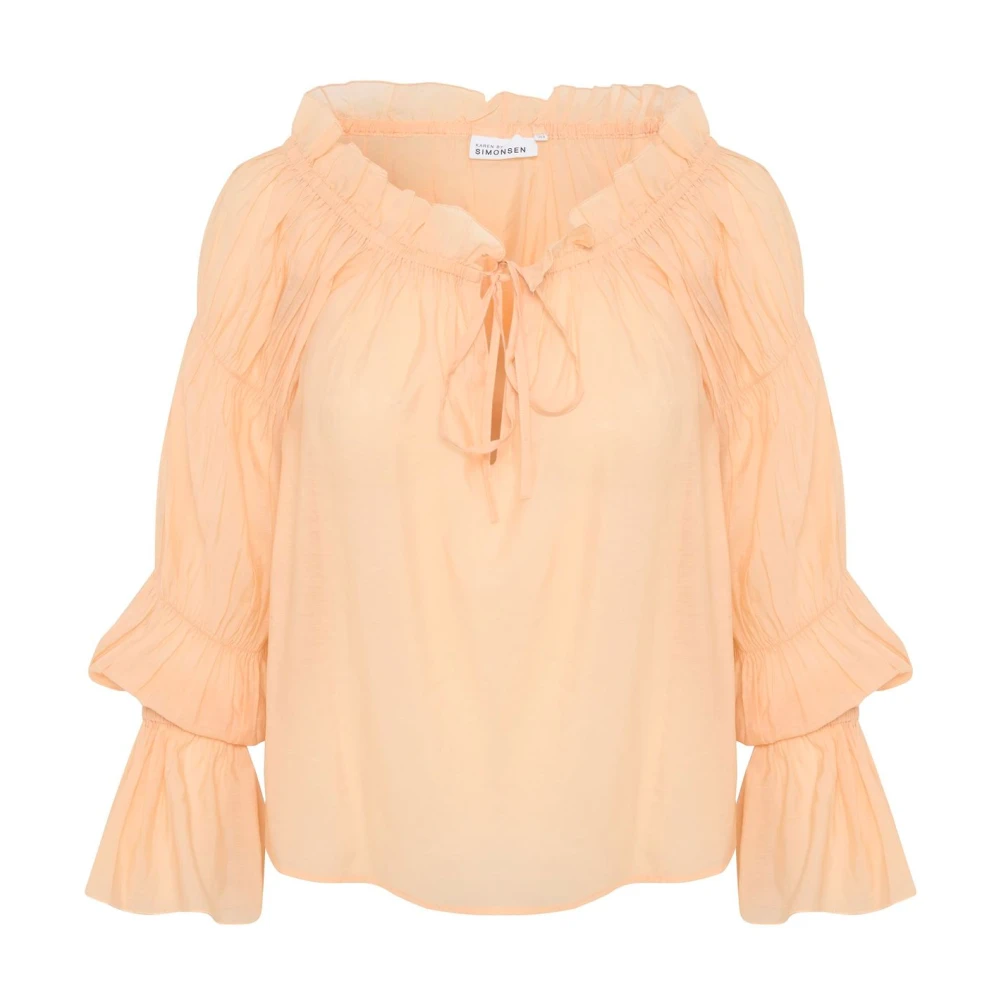 Karen by Simonsen Elegante Odinekb Blouse Beige Dames