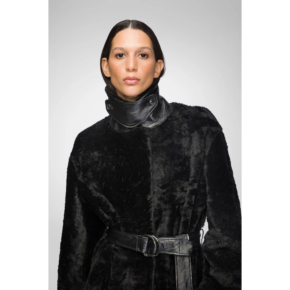 VSP Gabrielle Zwarte Shearling Jas Black Dames
