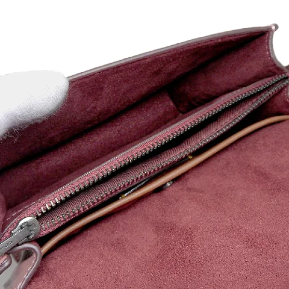 Coach Pre-owned Leather handbags Pink Dames