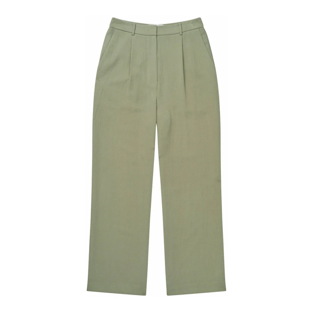 Munthe Vrouw Groente Broeken Dames, Groen, Xl, Wijde Broek
