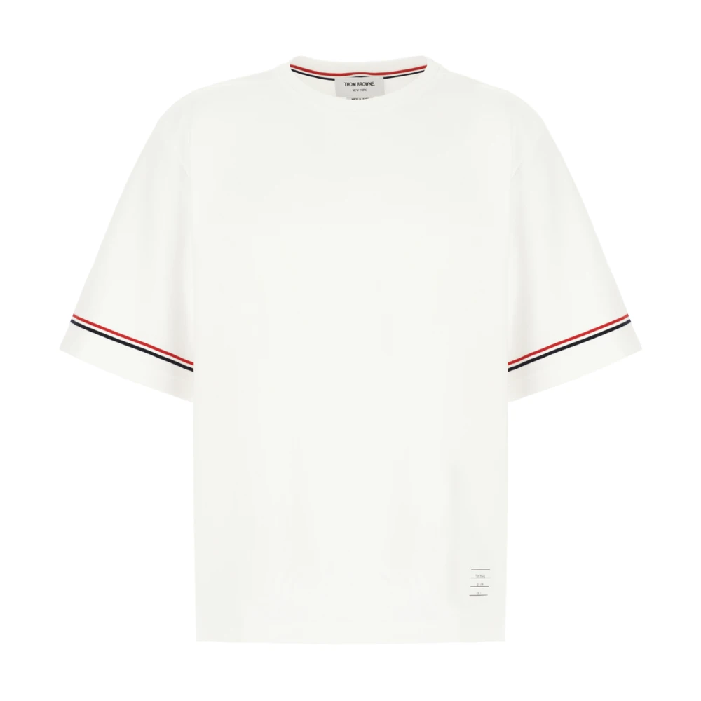 Thom Browne Casual Katoenen T-Shirt voor Mannen White Heren