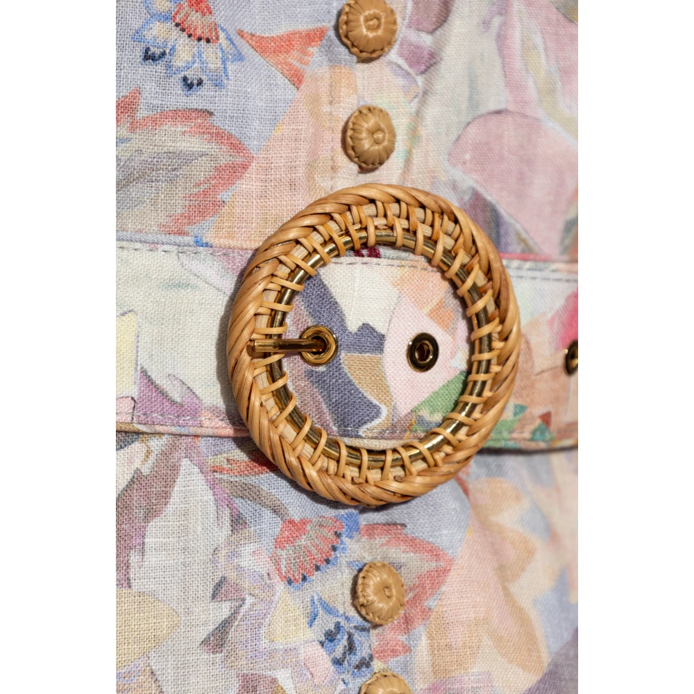 Zimmermann Linnen Jurk Multicolor Dames
