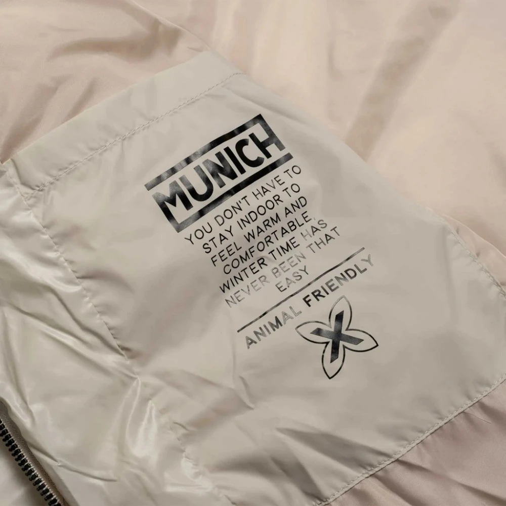 Munich Puffer Wind Coats Beige Dames
