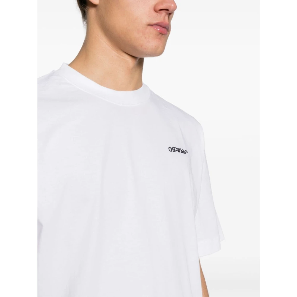 Off White Witte T-shirts Polos voor Heren White Heren