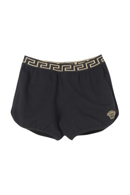 black-greek-key-waistband-kids-shorts