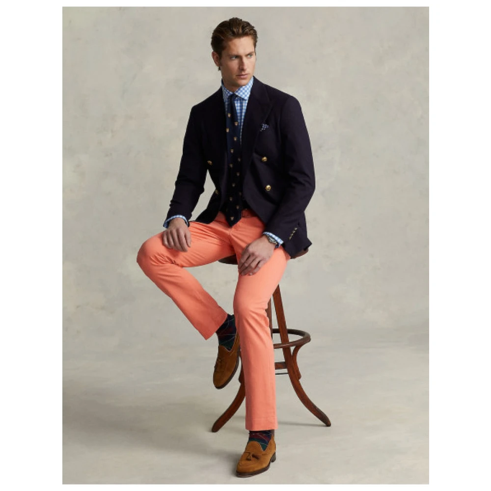 Polo Ralph Lauren Slim Fit Stretch Chino Broek Orange Heren