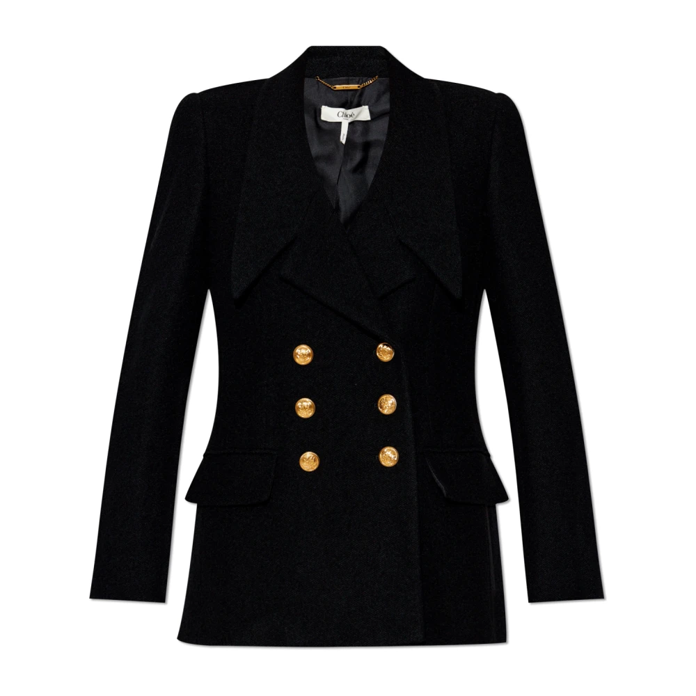 Chloé Double-breasted blazer Black Dames