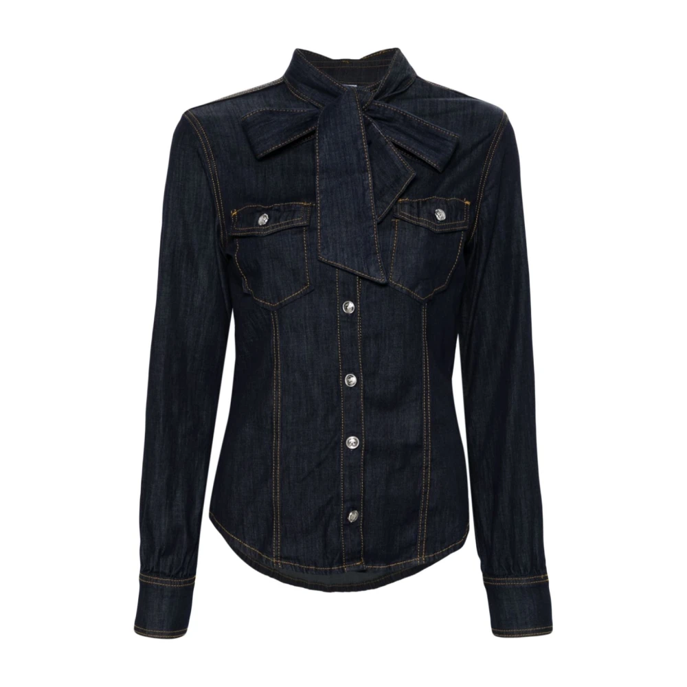 Liu Jo Blauwe Denim Overhemden Blue Dames