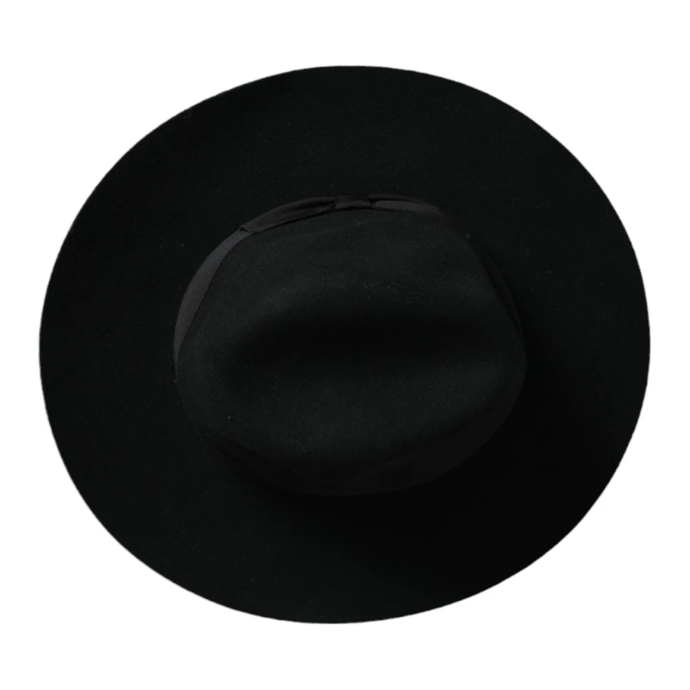 Dolce & Gabbana Zwarte Konijn Fedora Trilby Vrouwen Hoed Black Dames