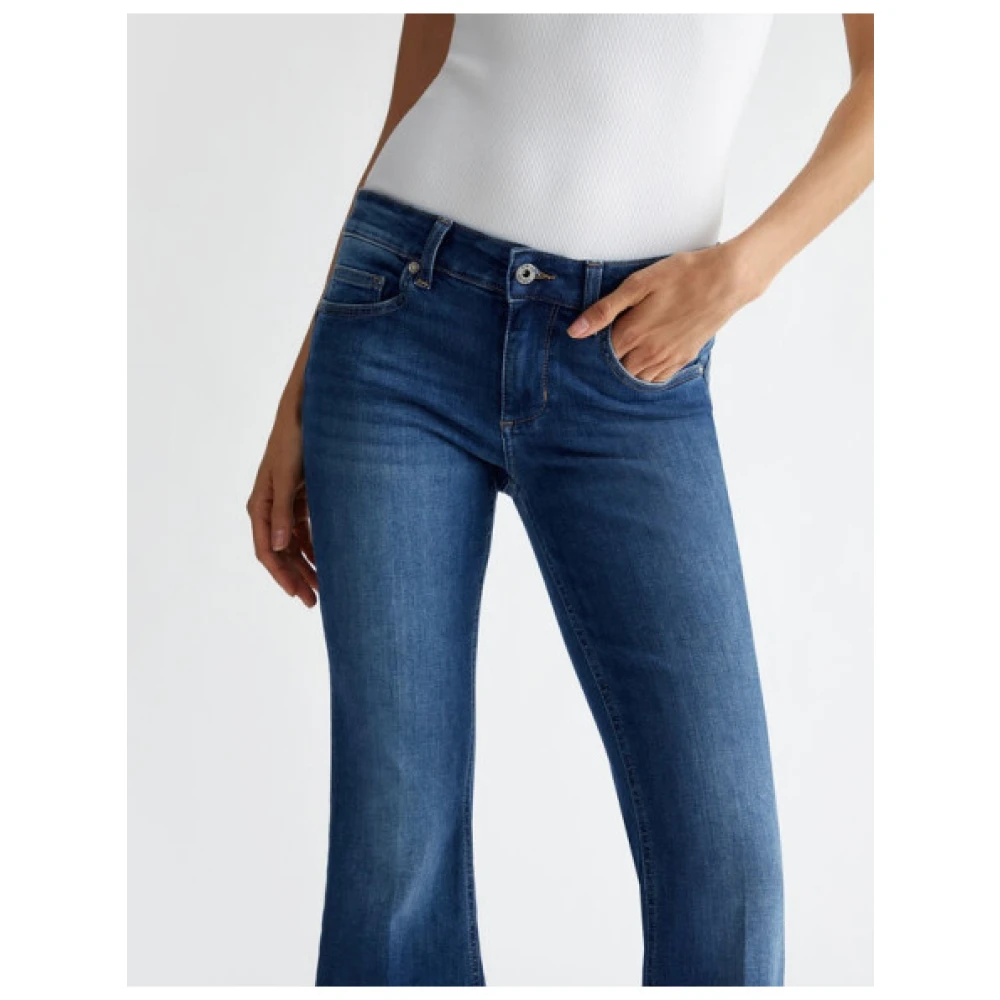 Liu Jo Flared jeans in katoenmix Blue Dames