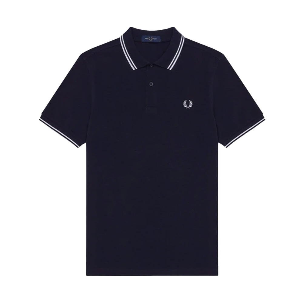 Fred Perry Men's Blue M3600 Twin Tipped Polo