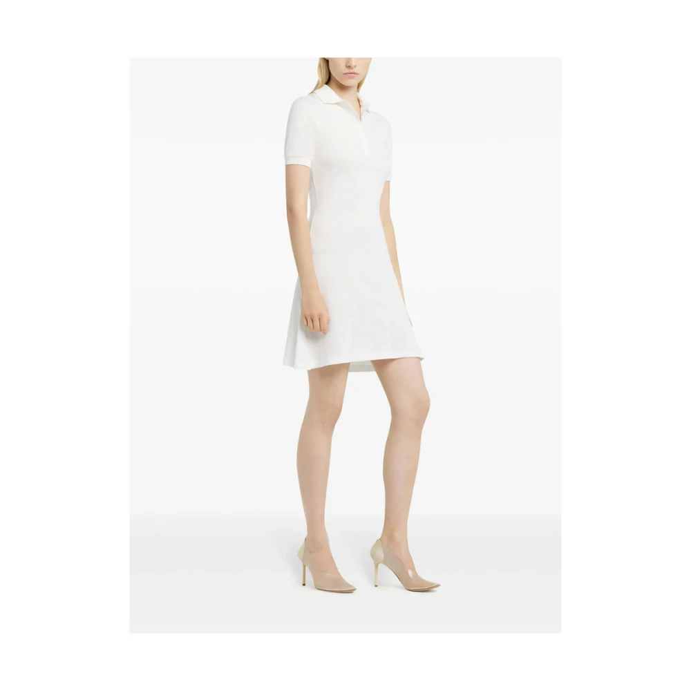 Courrèges Witte Polo Kraag Jurk White Dames