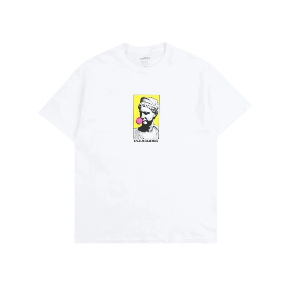 Pleasures Grafiskt Tryck Kortärmad T-shirt White, Herr