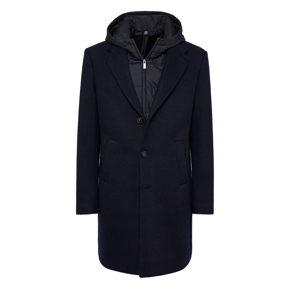 Boggi Milano Wol Jerseyjas met Gilet Blue Heren