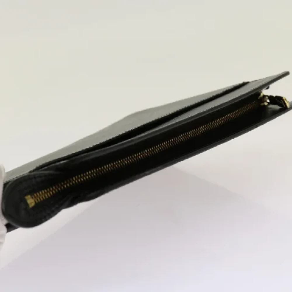 Louis Vuitton Vintage Pre-owned Leather clutches Black Dames