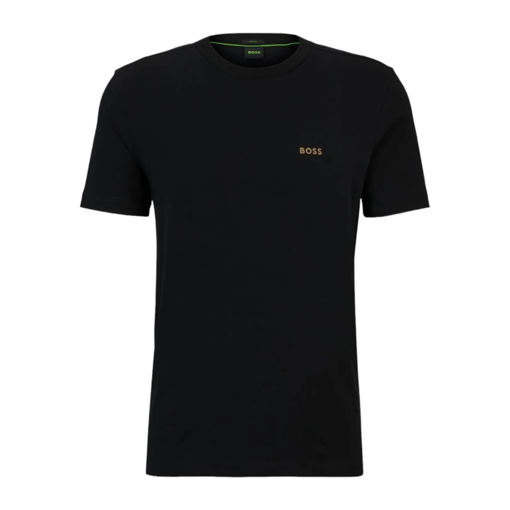 Hugo Boss Iconisch Stretch T-shirt Zwart Black Heren