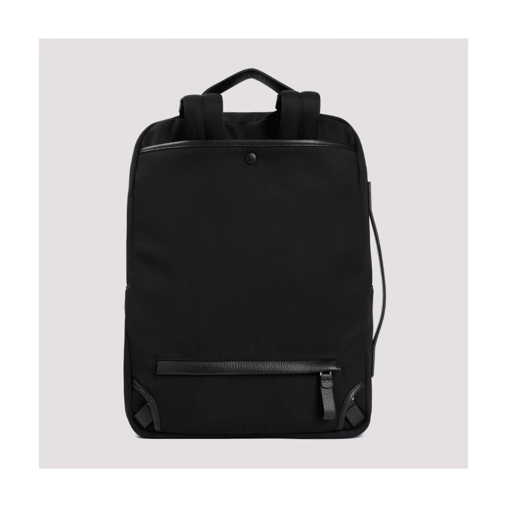 Giorgio Armani Zwarte Bucket Bag & Rugzak Black Heren