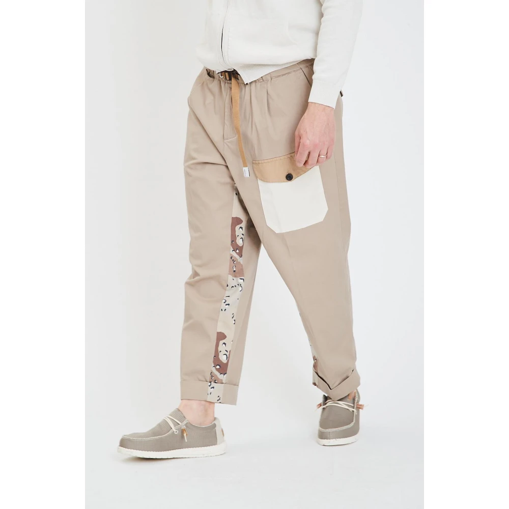 White Sand Lange Broek Beige Heren