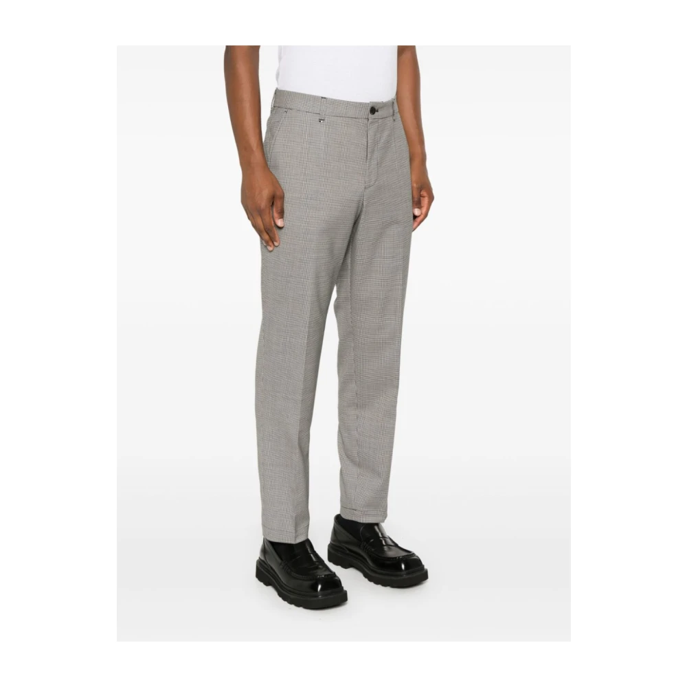 Hugo Boss Klassieke Houndstooth Broek voor Heren Gray Heren