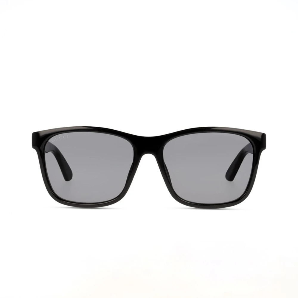 Gucci Klassieke Oversized Rechthoekige Zonnebril Black Heren