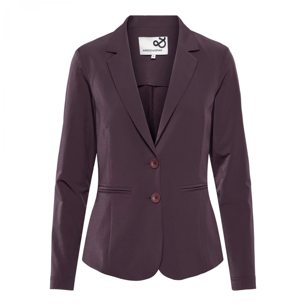 &Co Woman Blazer dames elegante pasvorm donkerblauw Purple Dames