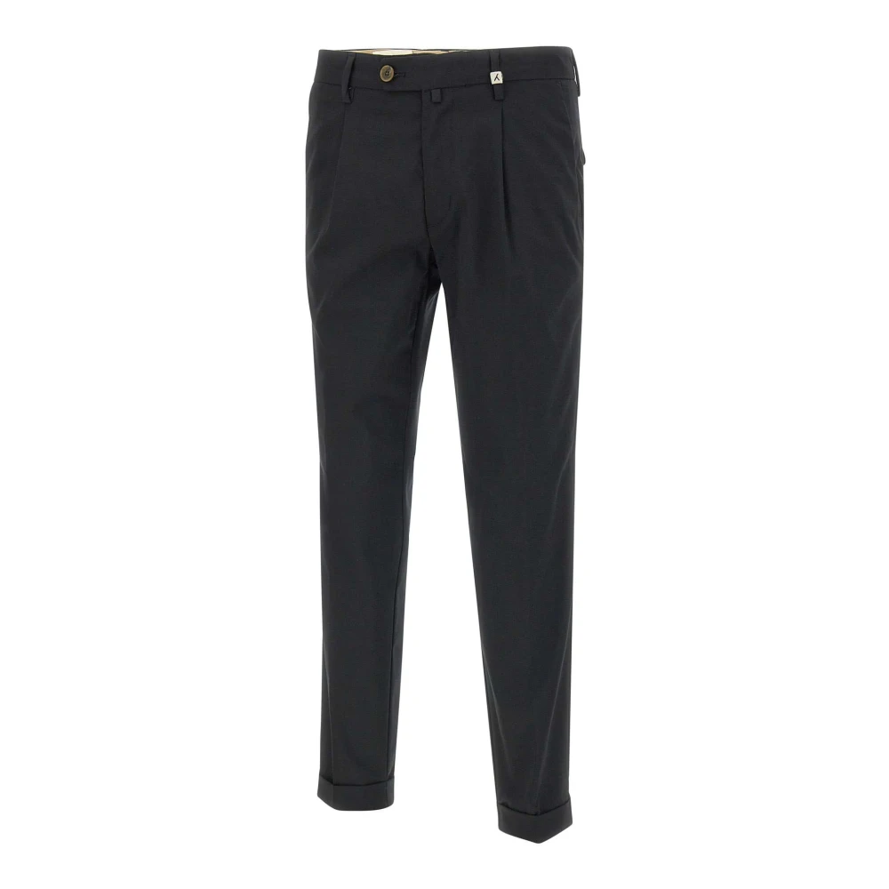Myths Men's Black Suit Trousers, Xl, Pleated Chino